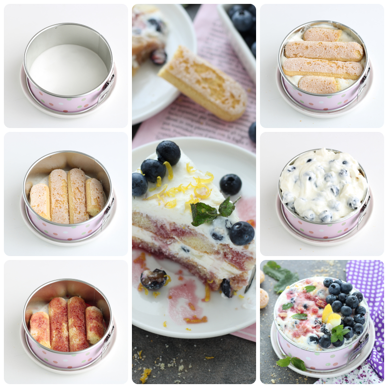 Heidelbeerkuchen Portion