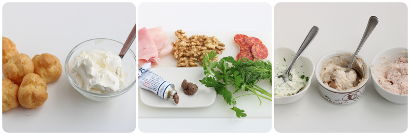 gefüllte herzhafte Windbeutel