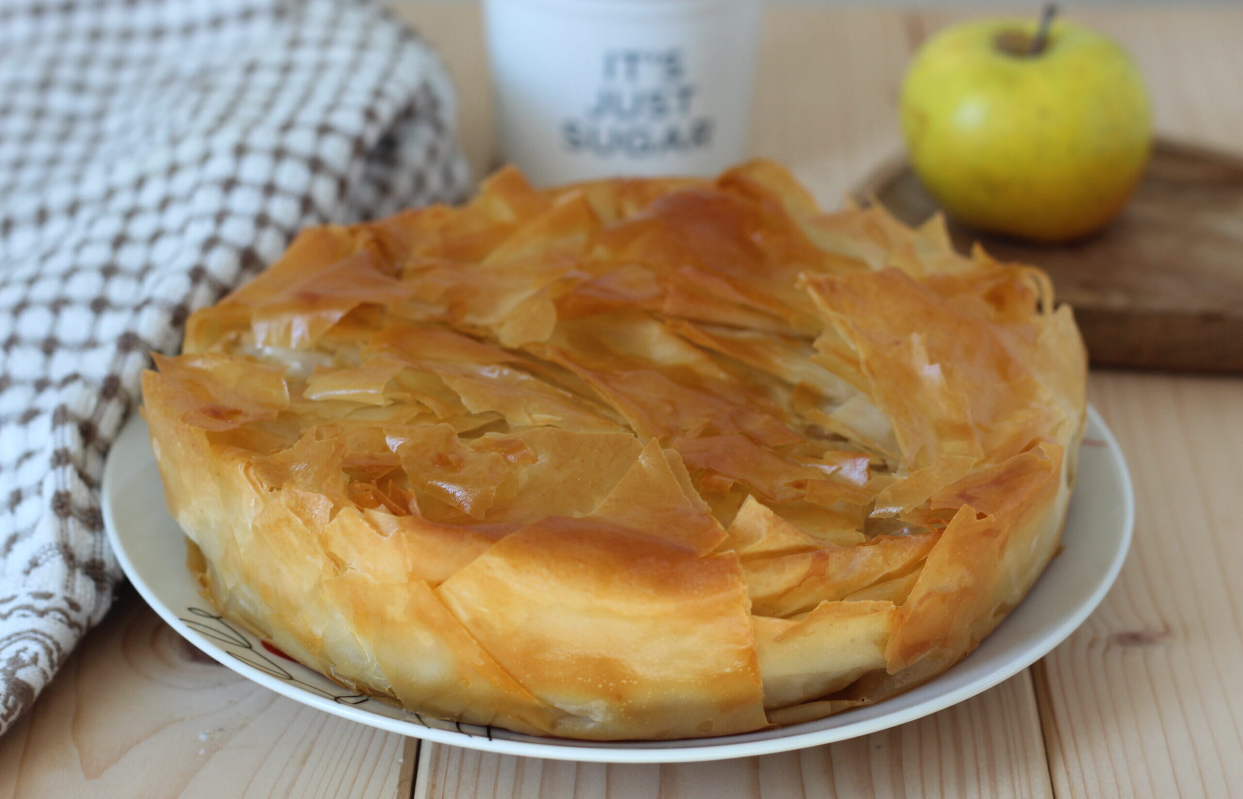 Phyllo-Teig Apfel-Zimt Kuchen