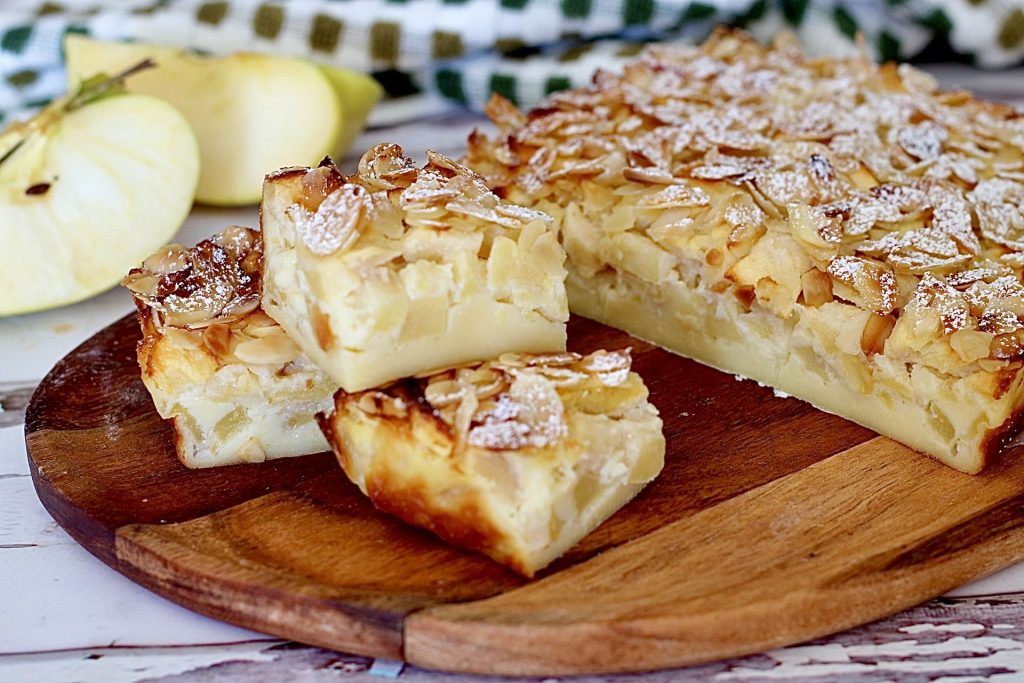 Schneller, cremiger Apfelkuchen OHNE BUTTER