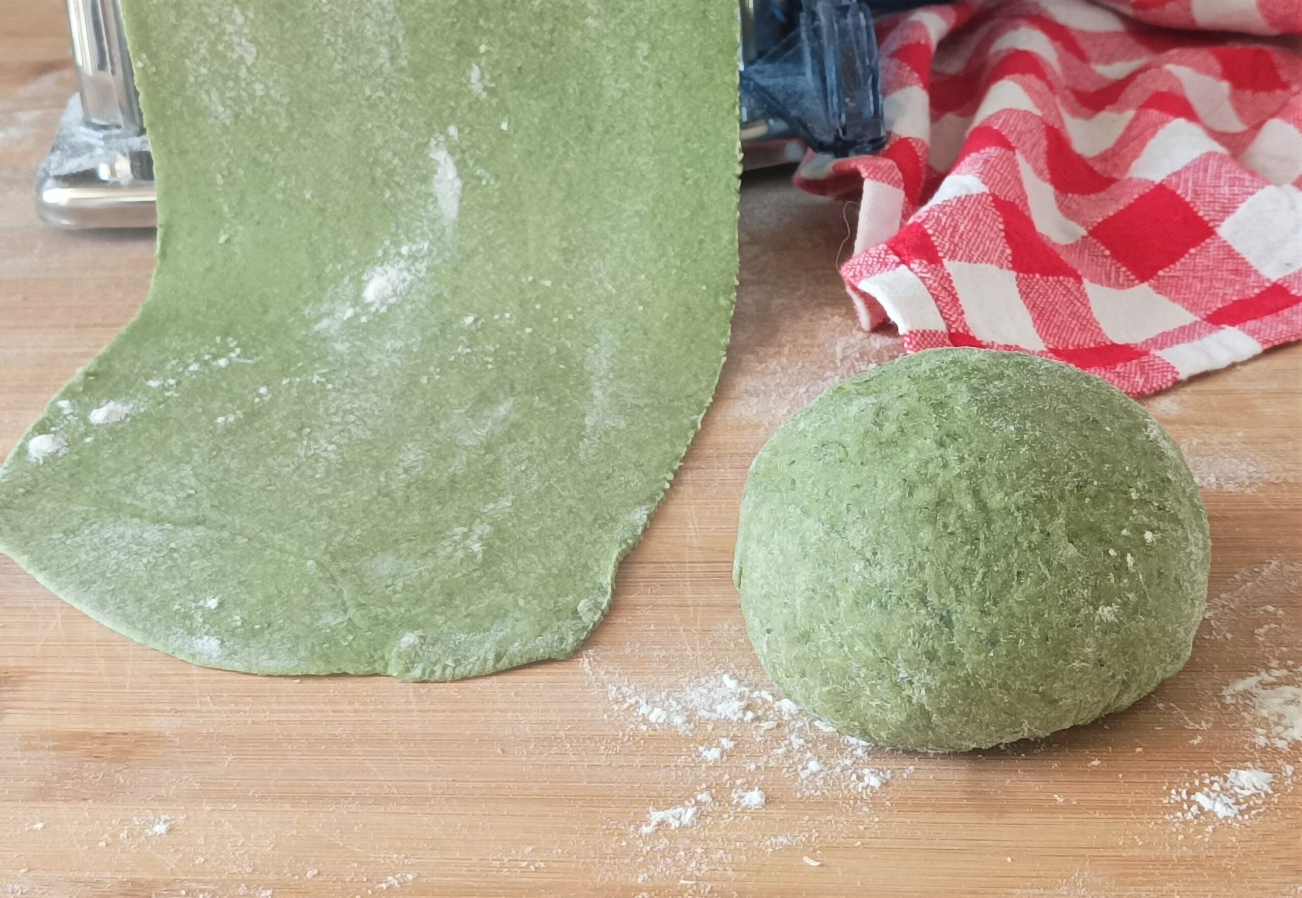 Frische Pasta mit Spinat