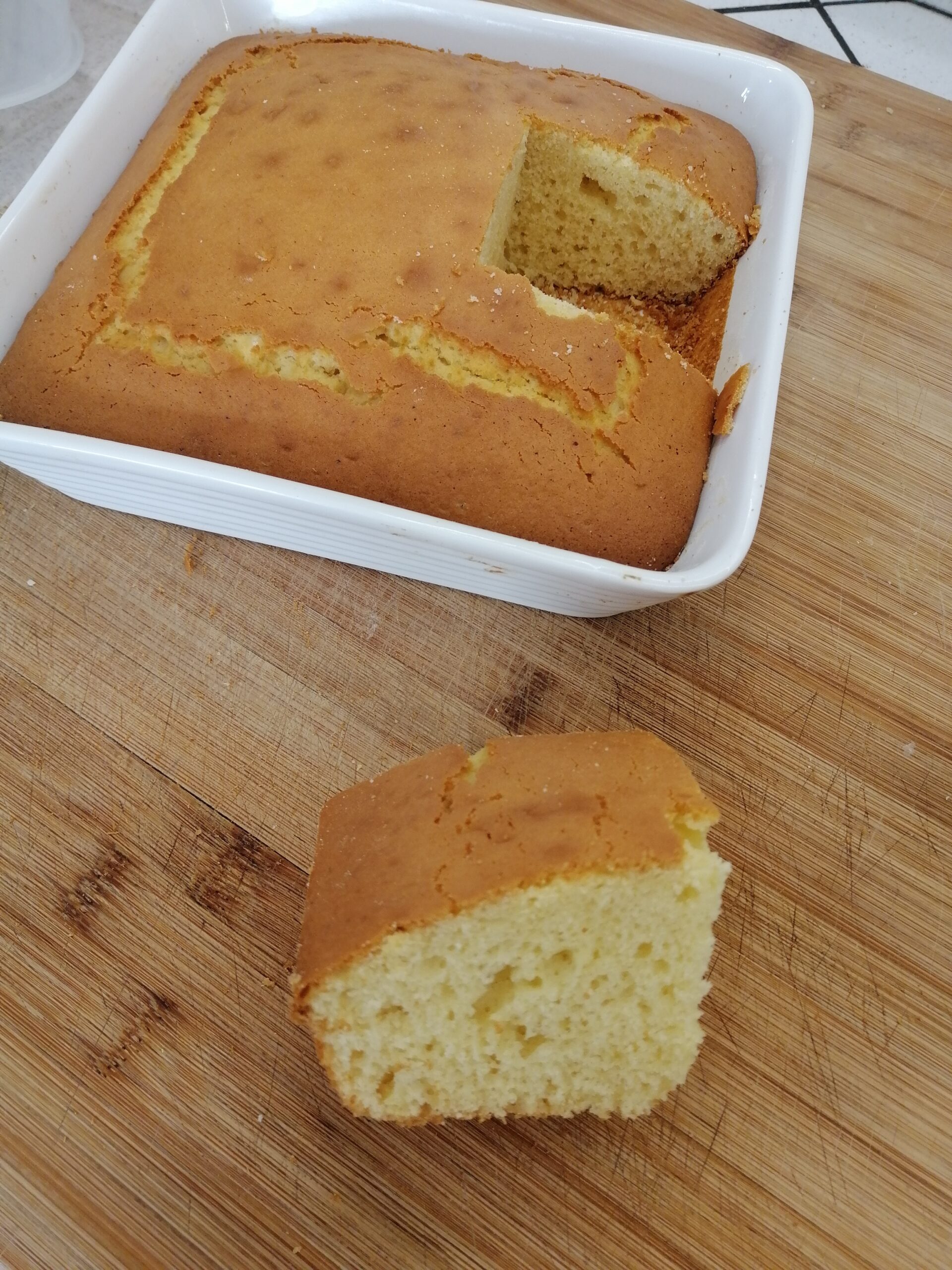 Weicher Vanillekuchen