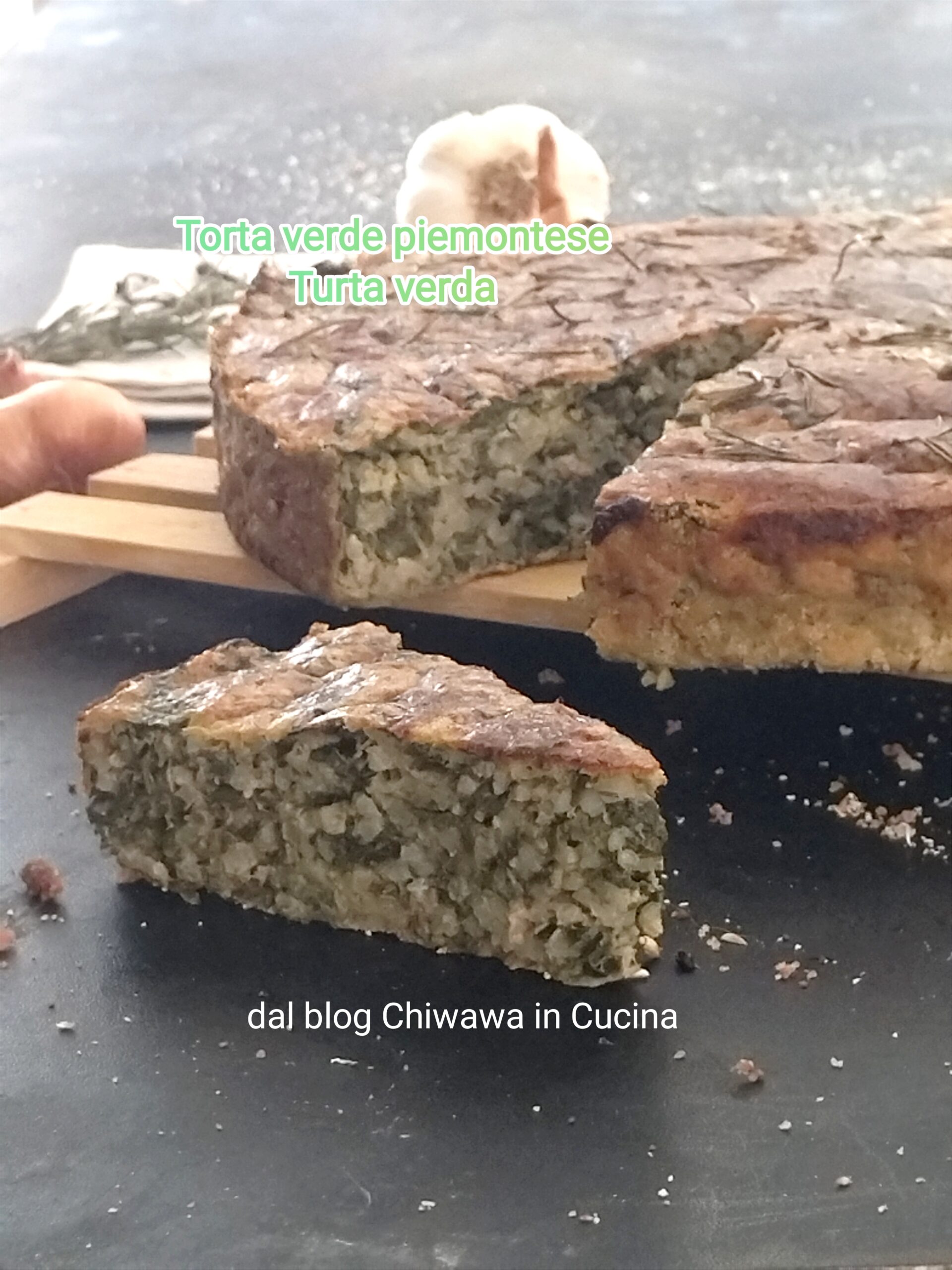 Piemontesischer grüner Kuchen (Turta verda)