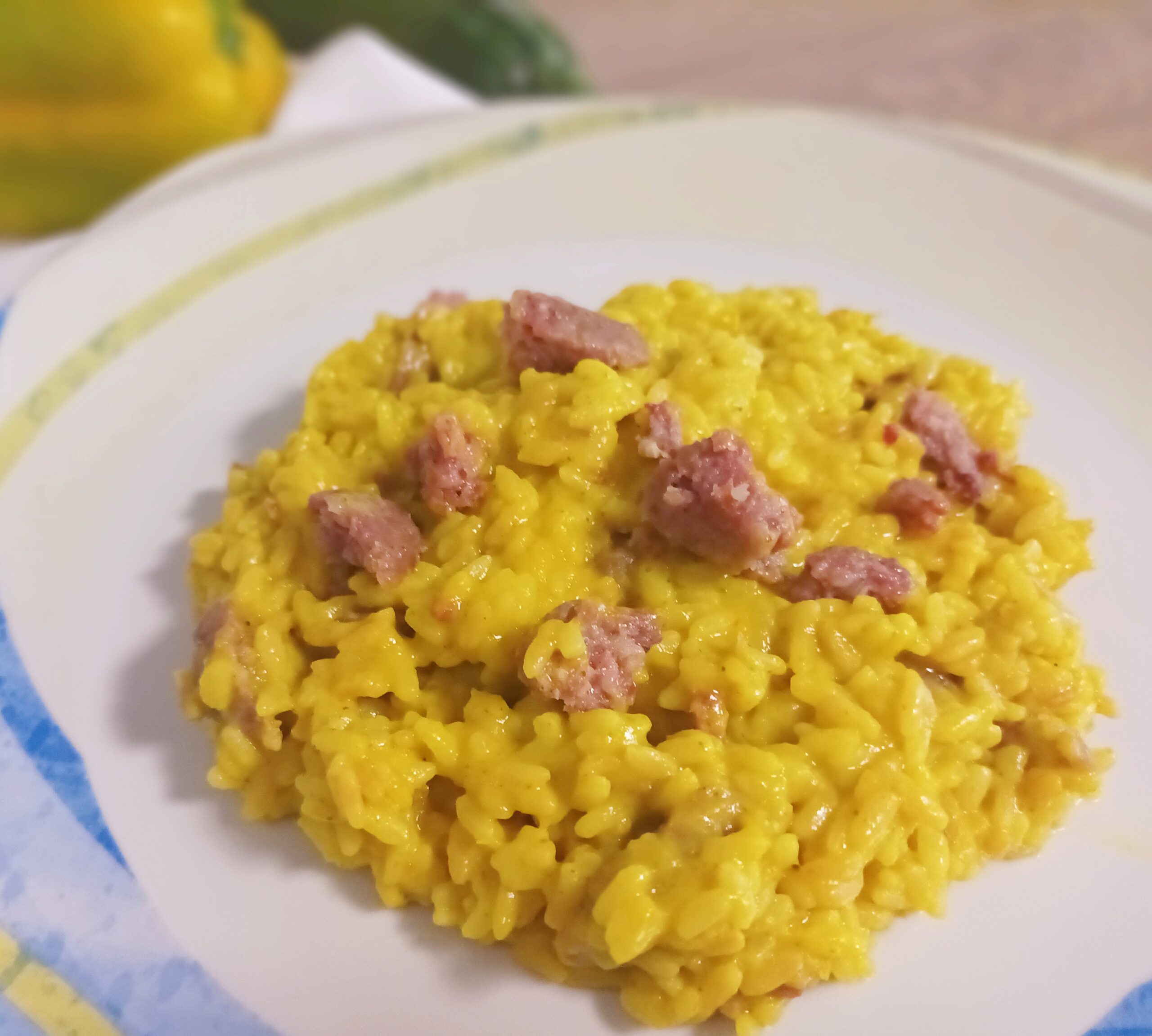 Risotto mit Gemüse und Norcia-Wurst