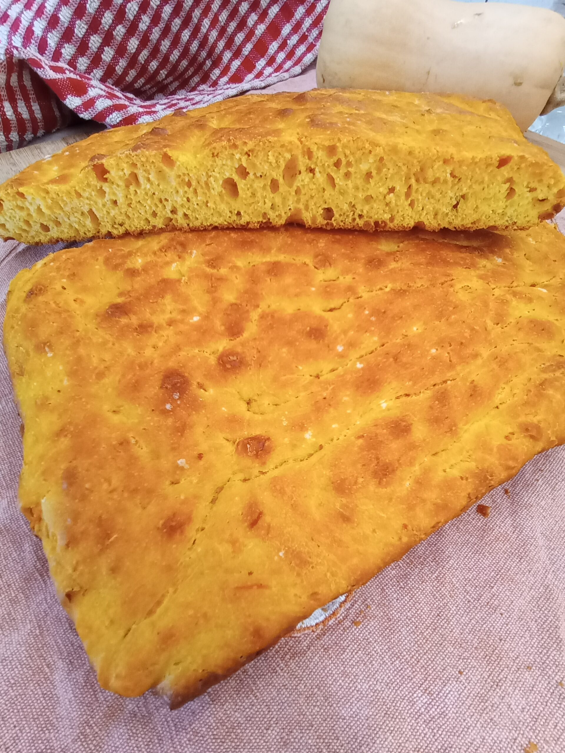 Salzige Kürbis-Focaccia
