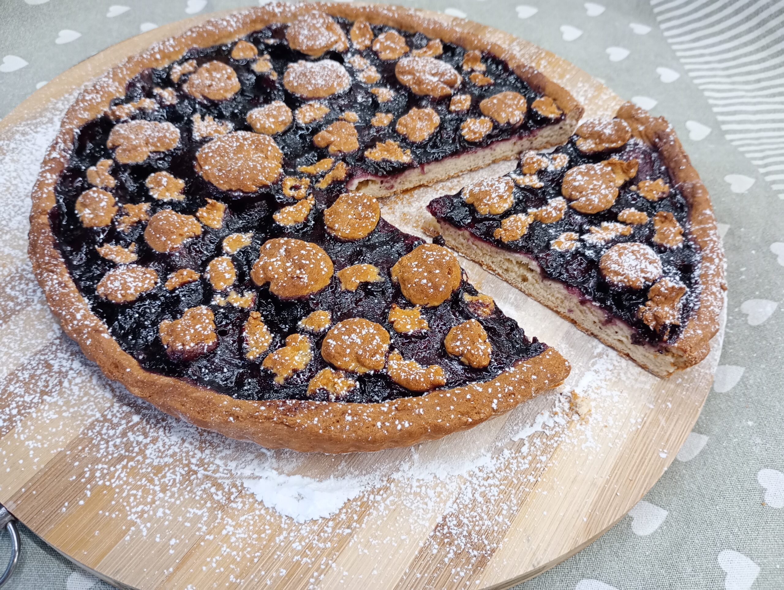 Tarte mit Ricotta-Mürbeteig