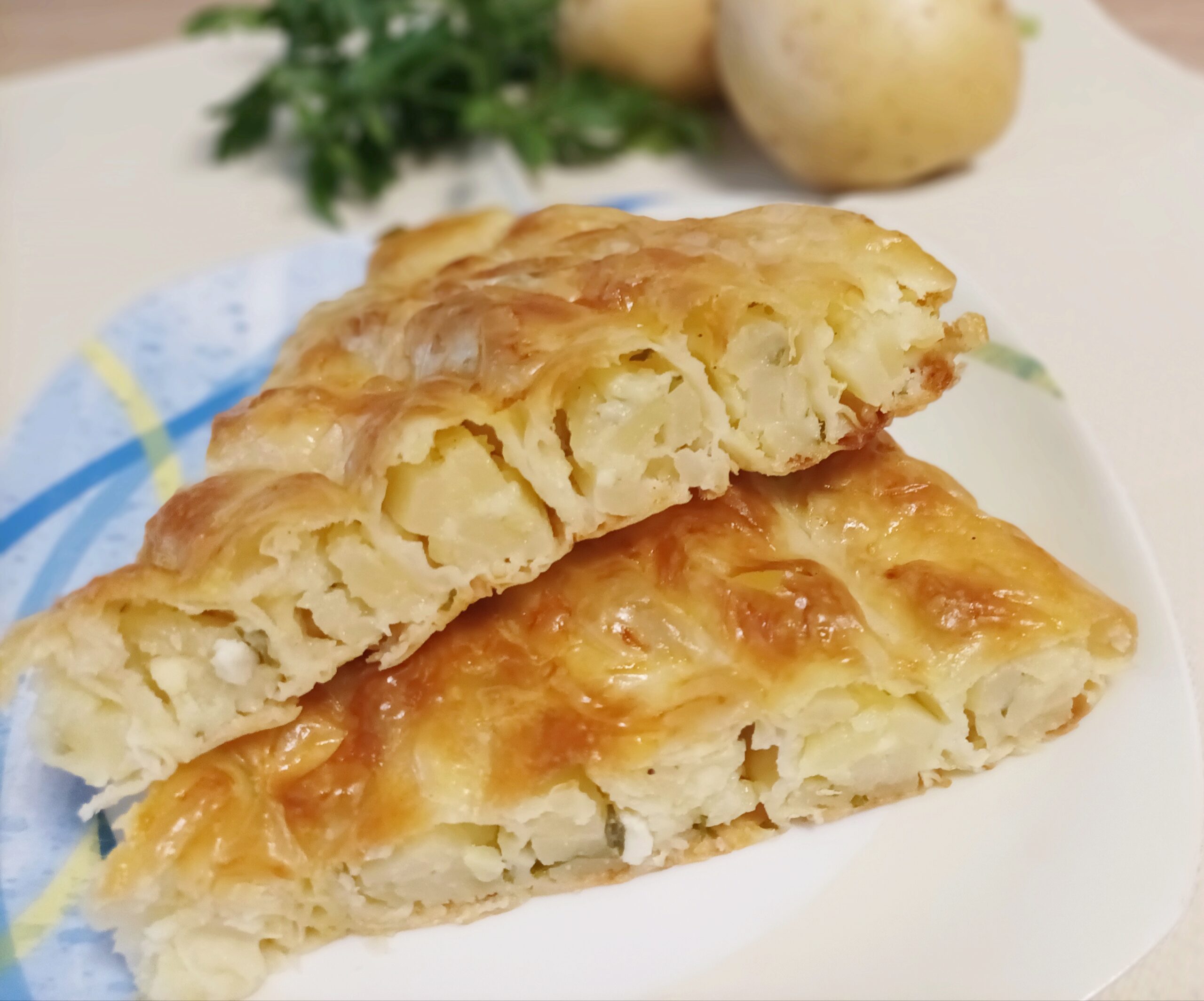Börek mit Kartoffeln und Feta