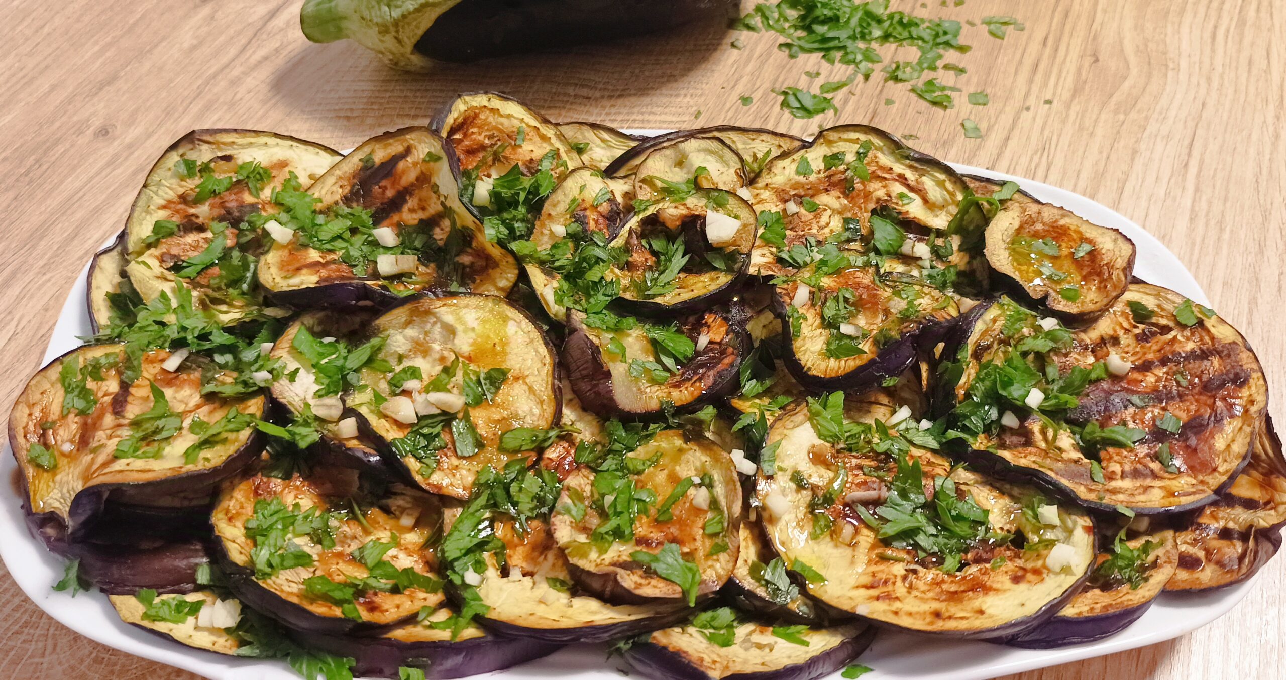 Gegrillte Auberginen