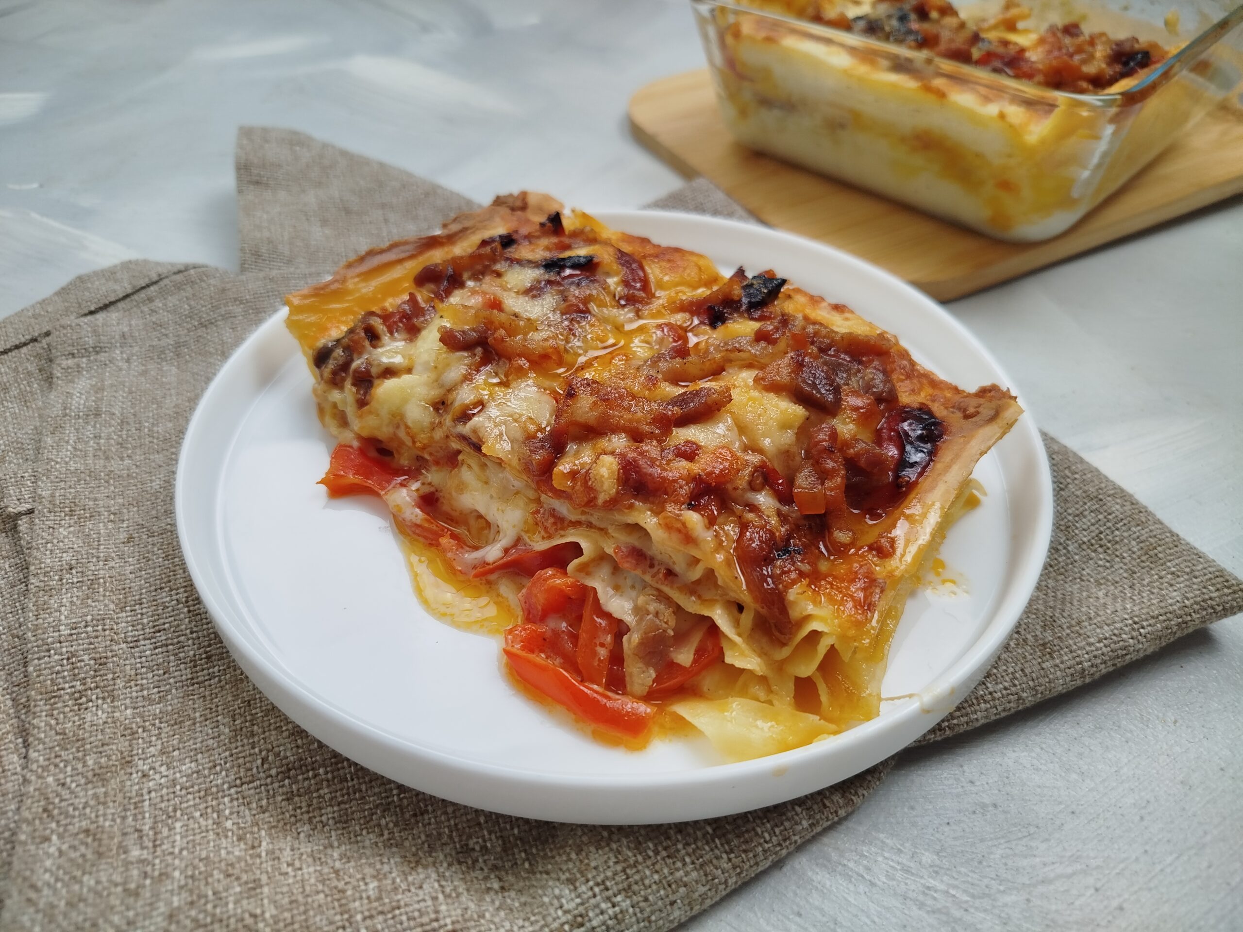 LASAGNE PAPRIKA UND SPECK