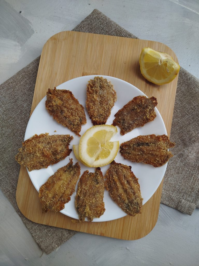 Überbackene Anchovis