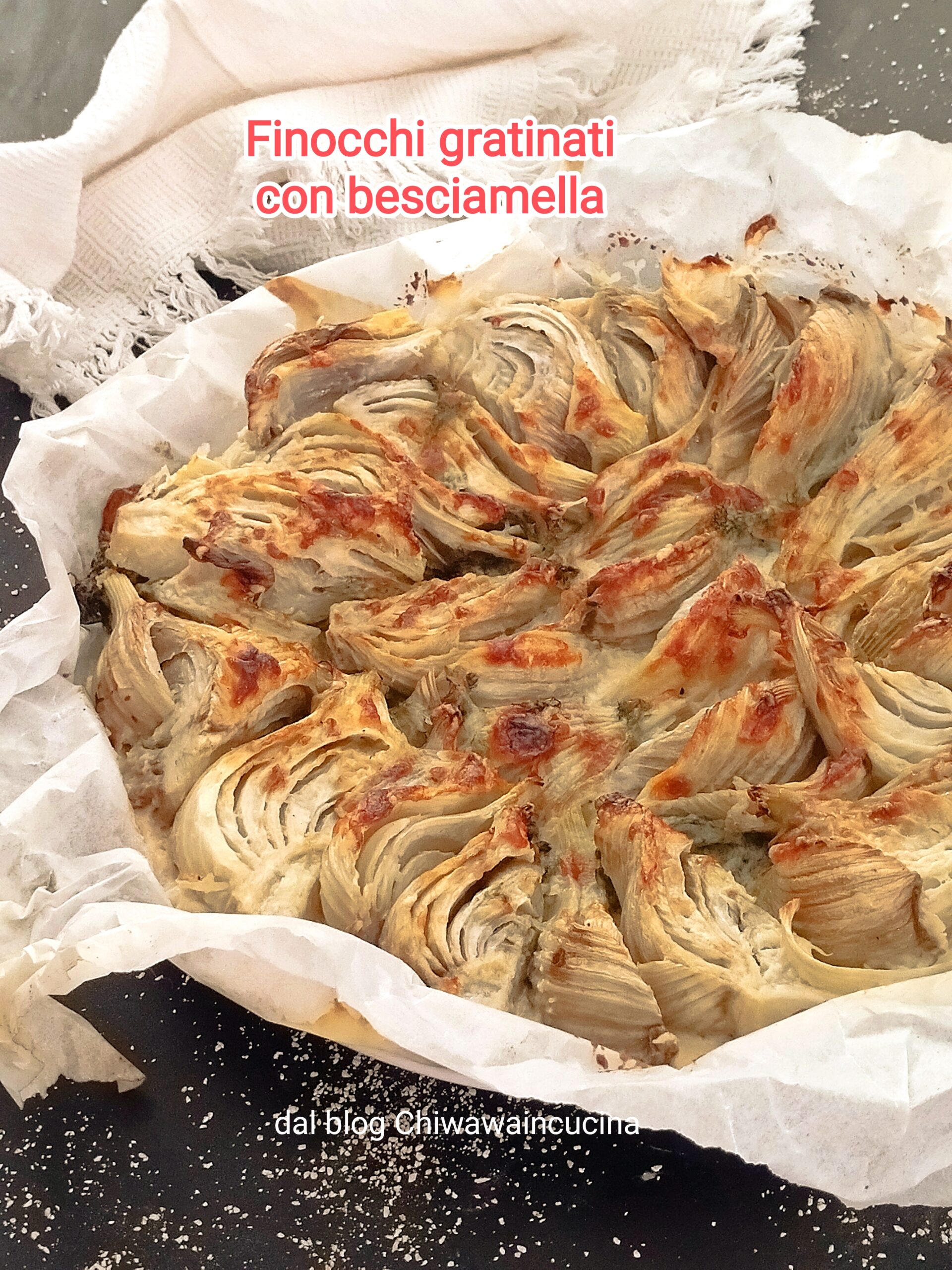 Überbackener Fenchel mit Béchamelsauce