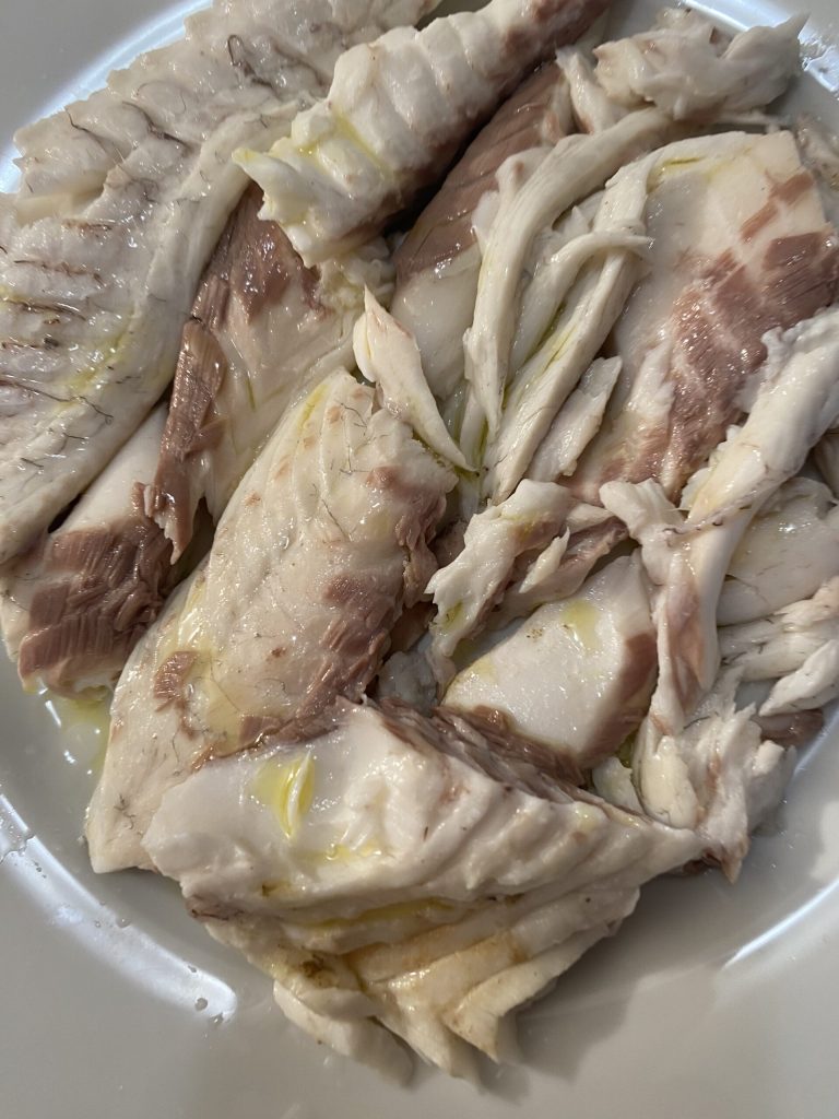 Ravioli mit Fischfüllung