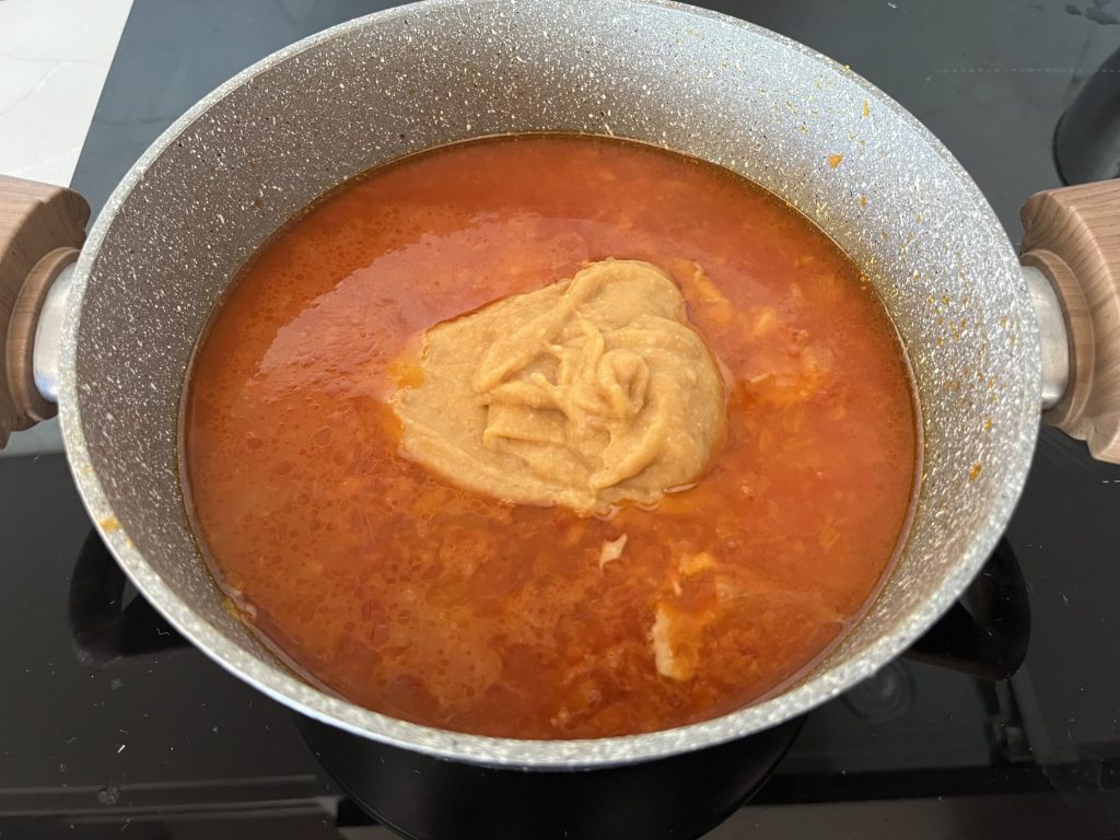 cremige Pasta und Bohnen