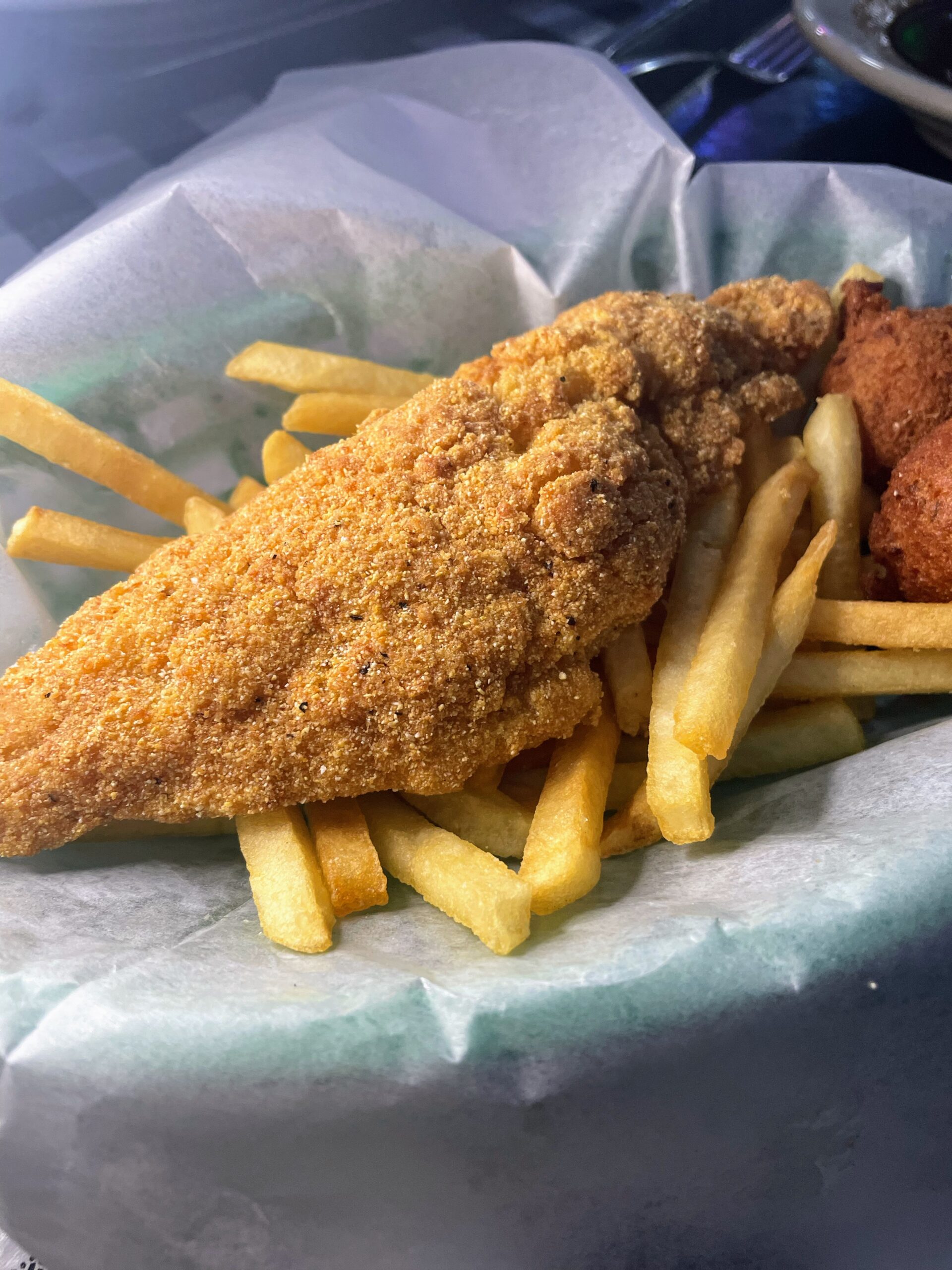 Southern Fried Catfish, frittierter Wels