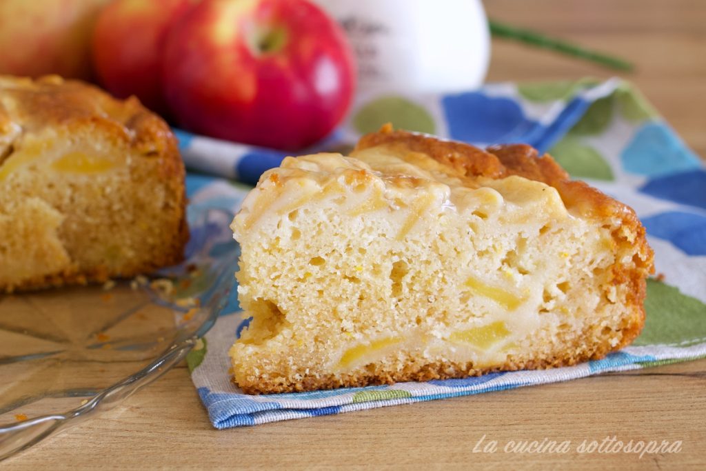 Weicher Apfelkuchen ohne Mixer