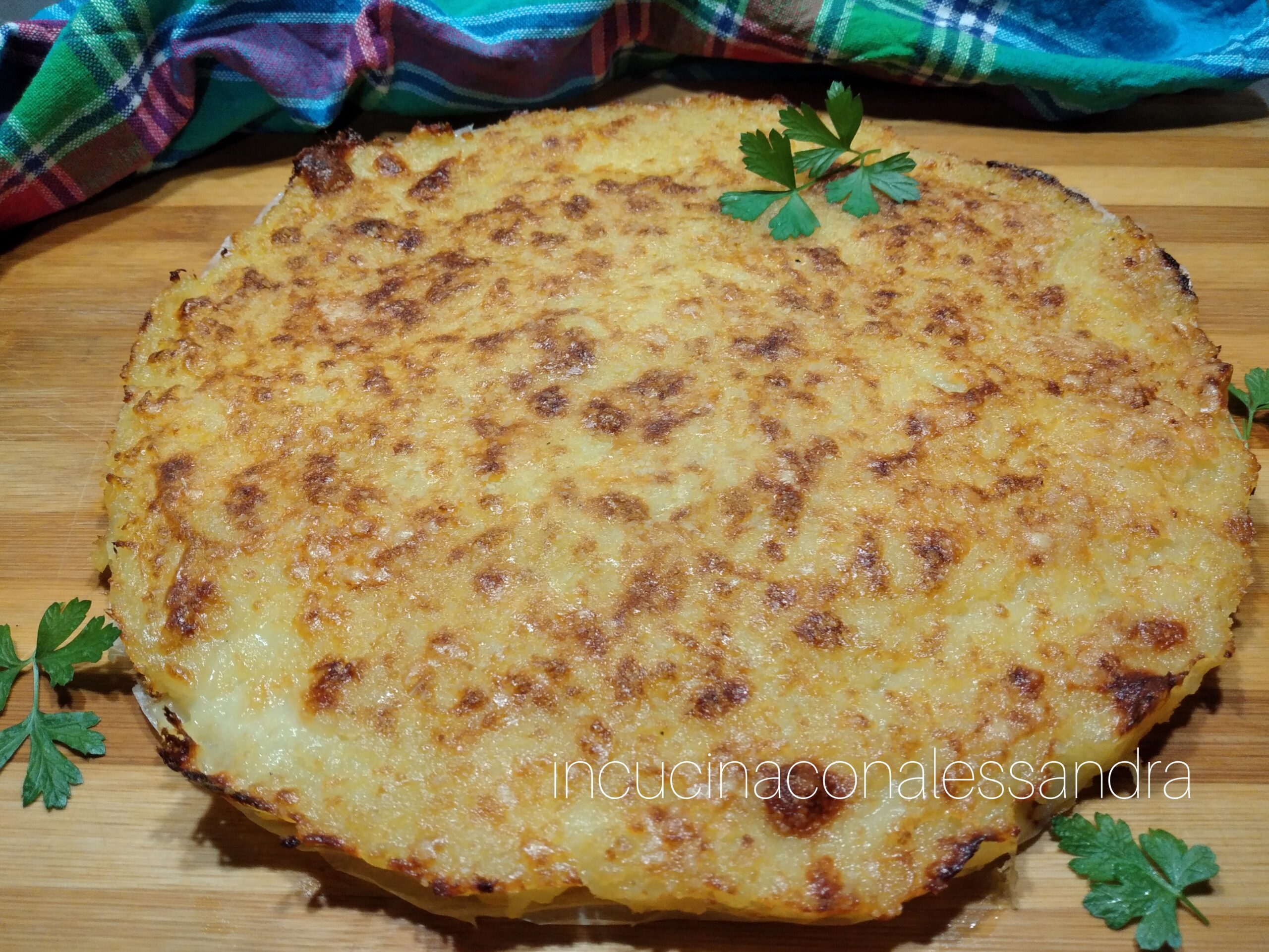 Kartoffeltorte mit Brie und Mozzarella