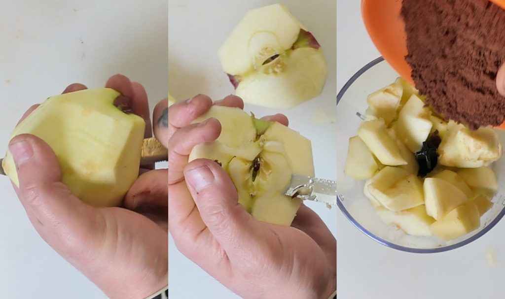 Schnelles Brownie-Rezept: Nur 3 Zutaten und Apfel (Weich und Schokoladig!)