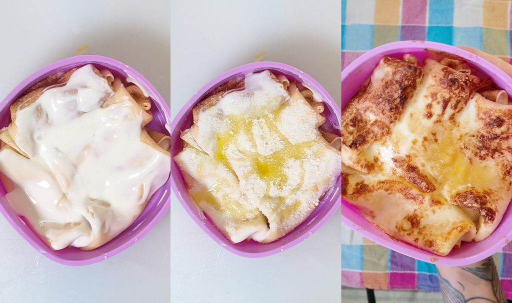 Herzhafte Crêpes mit Schinken und Béchamelsauce: Das Originalrezept für die Heißluftfritteuse