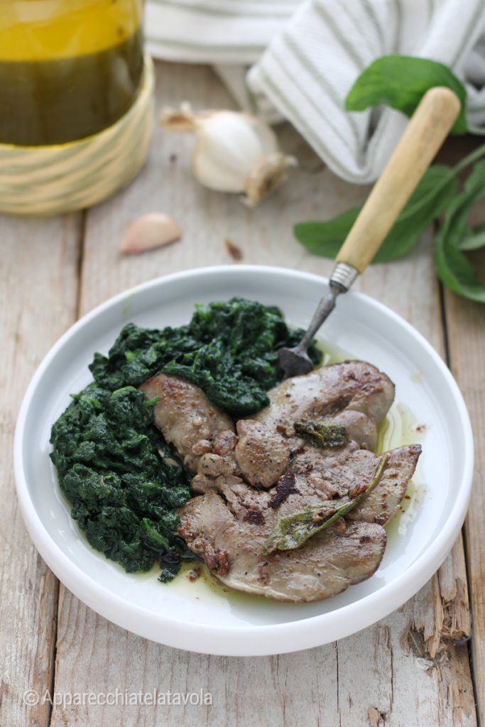 Kaninchenleber in der Pfanne