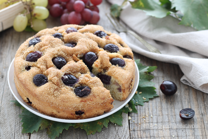 Kuchen mit Trauben