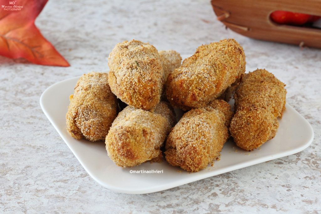 Kürbis- und Kichererbsenkroketten