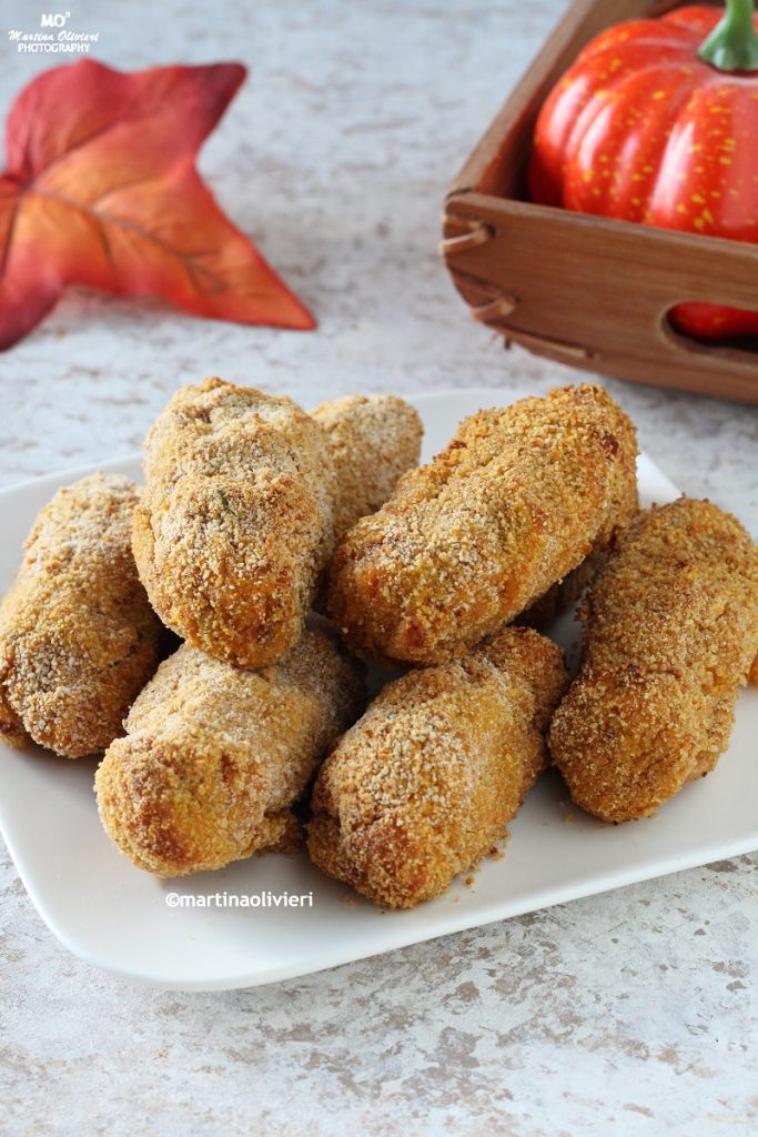 Kürbis- und Kichererbsenkroketten