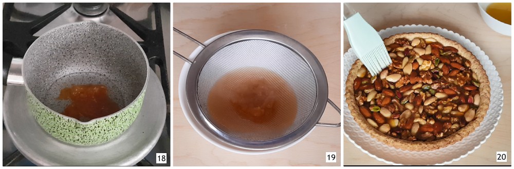 Die Oberfläche des Kuchens glänzen lassen