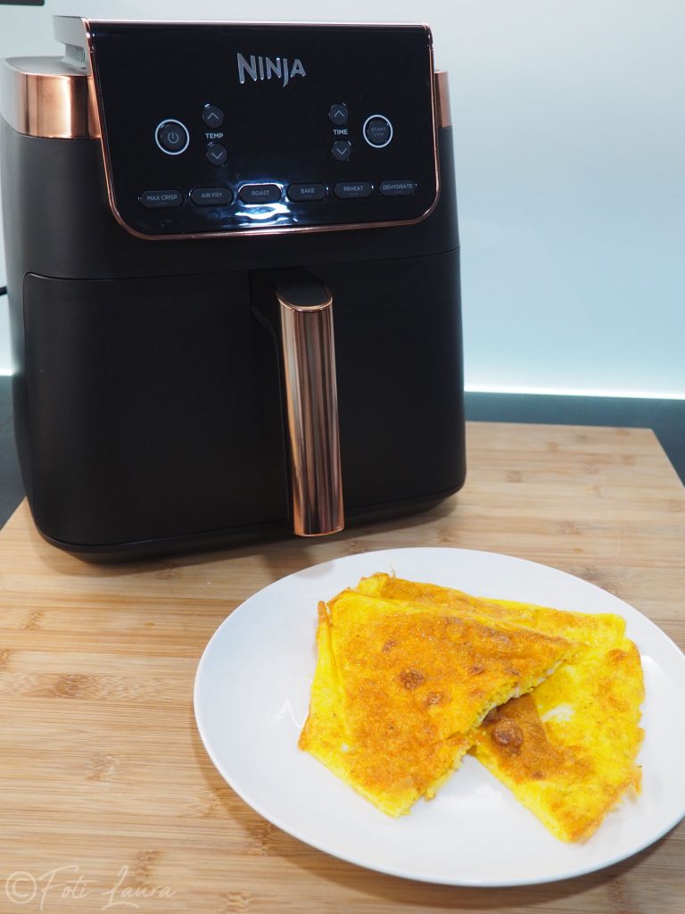 Omelett mit der Heißluftfritteuse