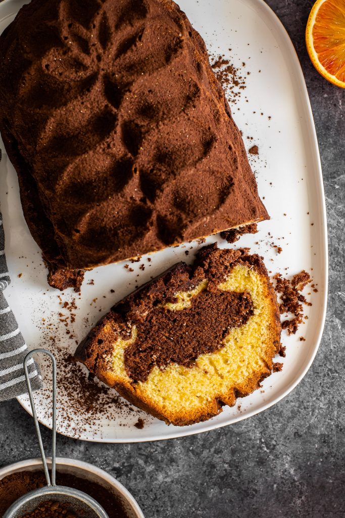 Orangen- und Schokoladenplumcake