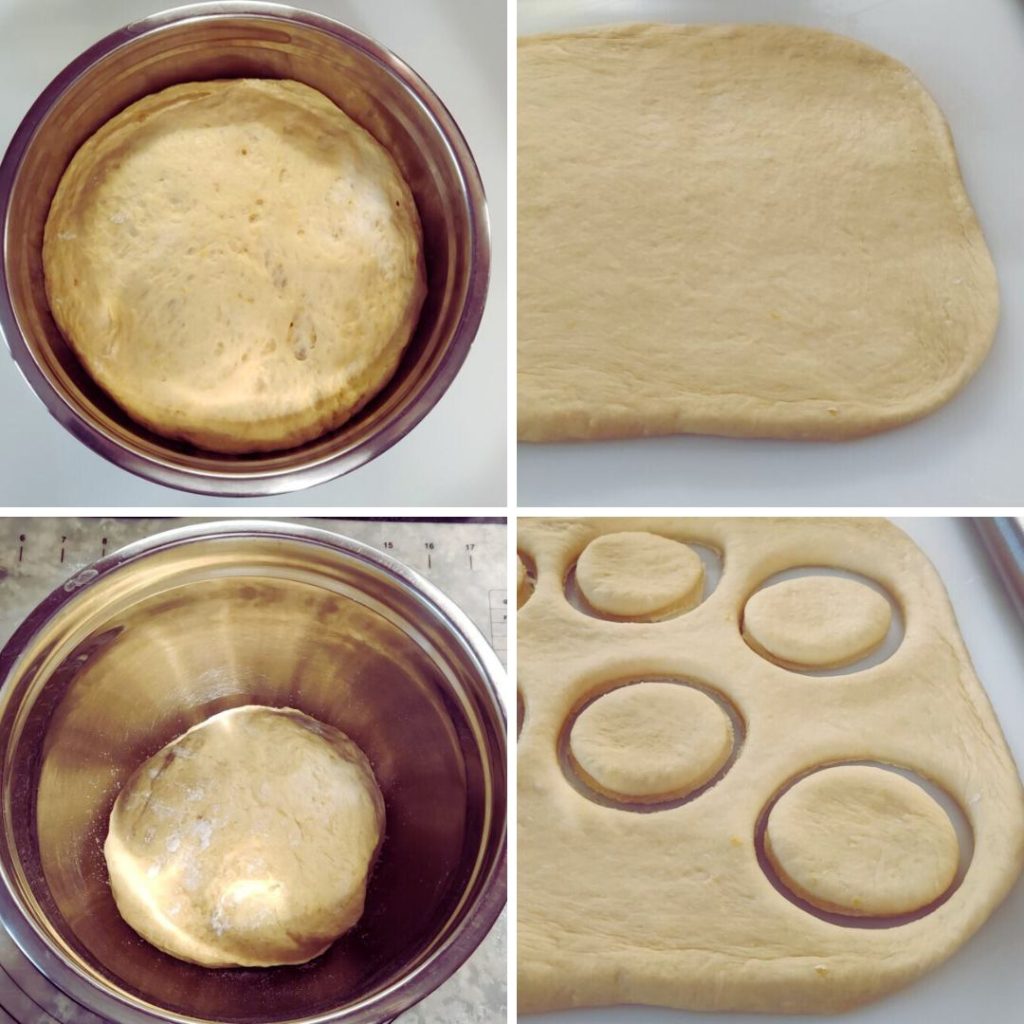 Gehzeit und Formung des Teigs der Ofen-Krapfen