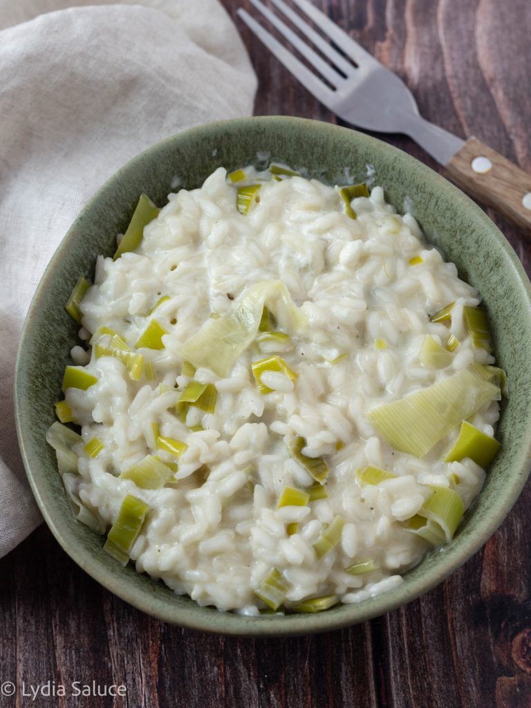 Risotto mit Porree und Robiola