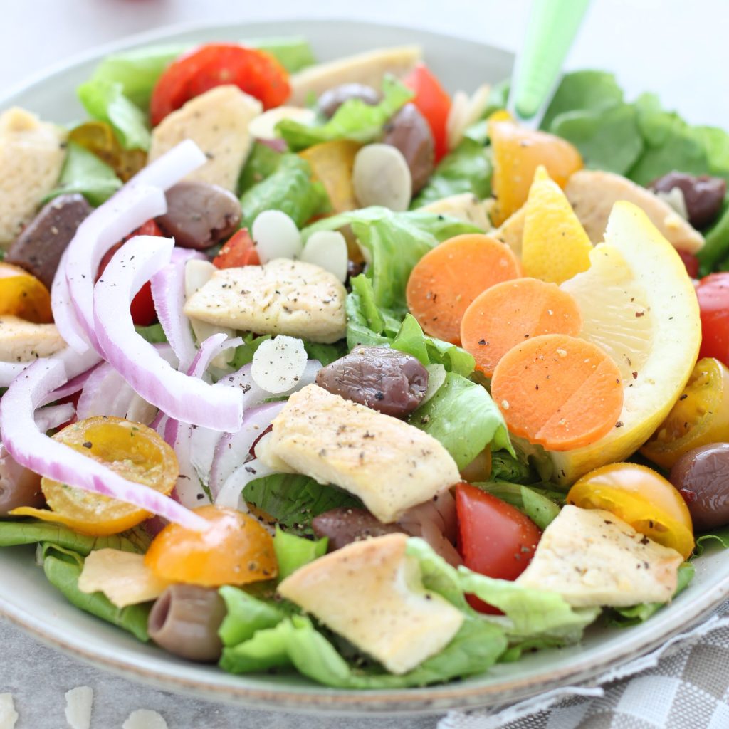 Salat mit Hühnerbrust