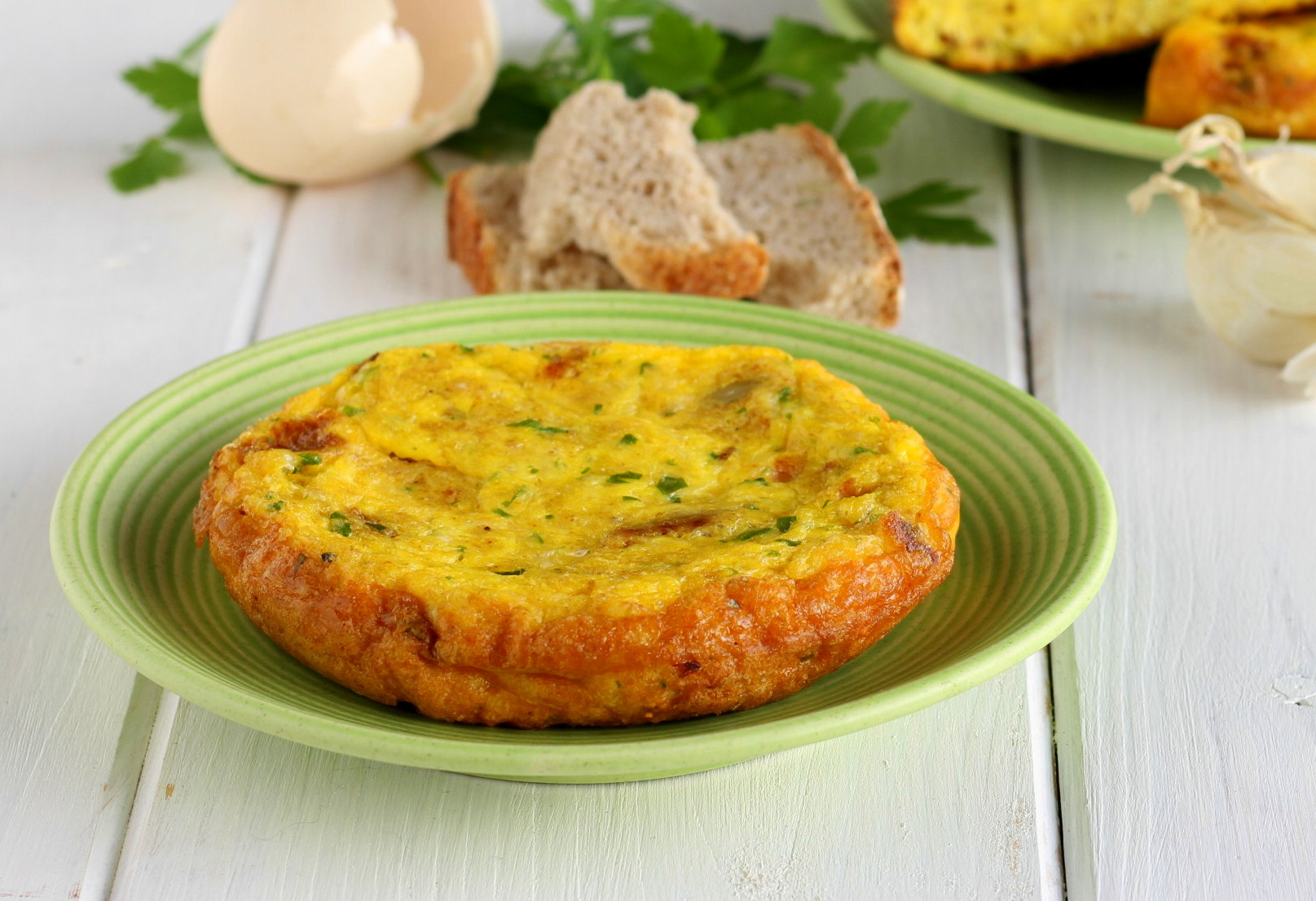 Omelett aus altem Brot