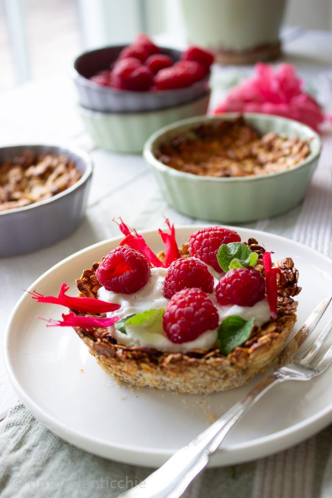 Zuckerfreie Haferkörbchen