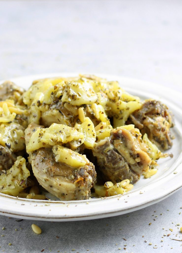 Lammragout mit Äpfeln und Salbei