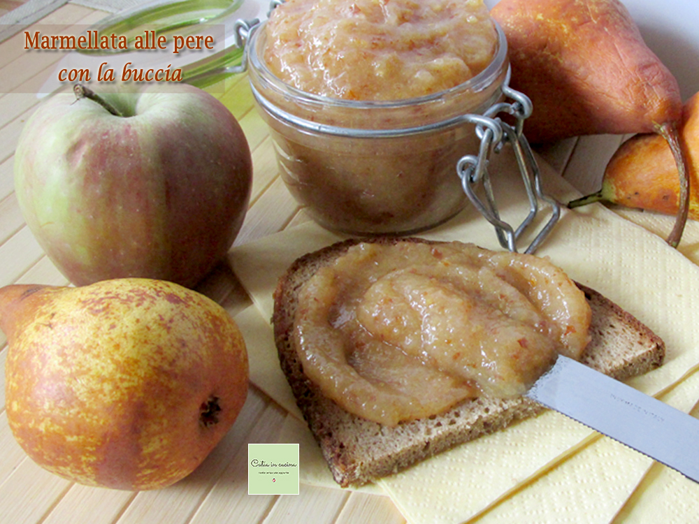 Birnenmarmelade mit Schale