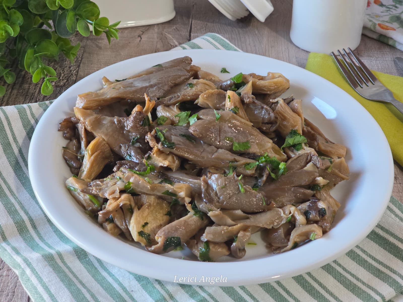 Austernpilze in der Pfanne