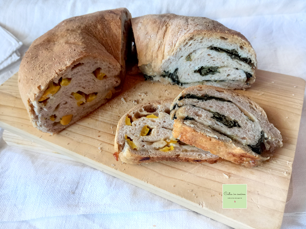 Brot mit doppelter Füllung