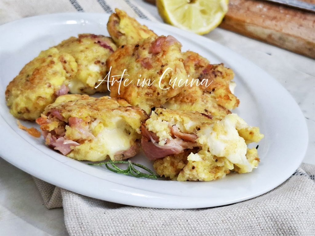 HERZHAFTE BROT-PFANNKUCHEN mit Speck und Provola