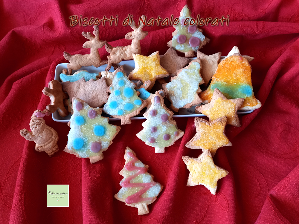 bunte Weihnachtskekse von Flavia und Chiara