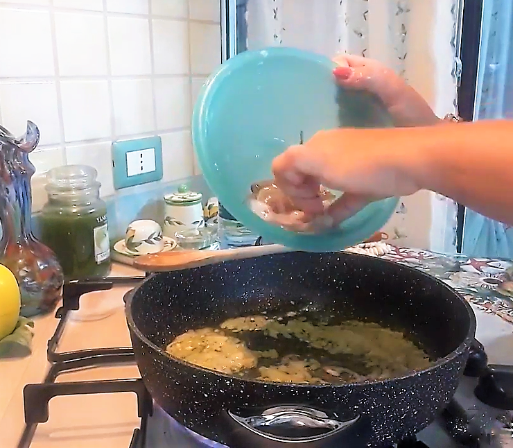 Tintenfisch mit Artischockenherzen und Kartoffeln