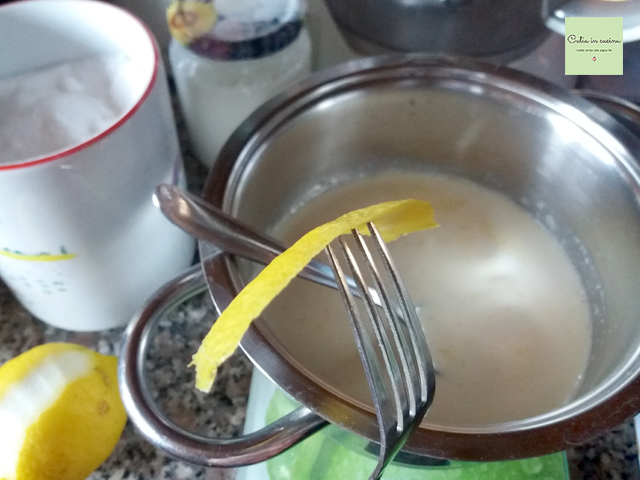 Zitronenschale für Creme