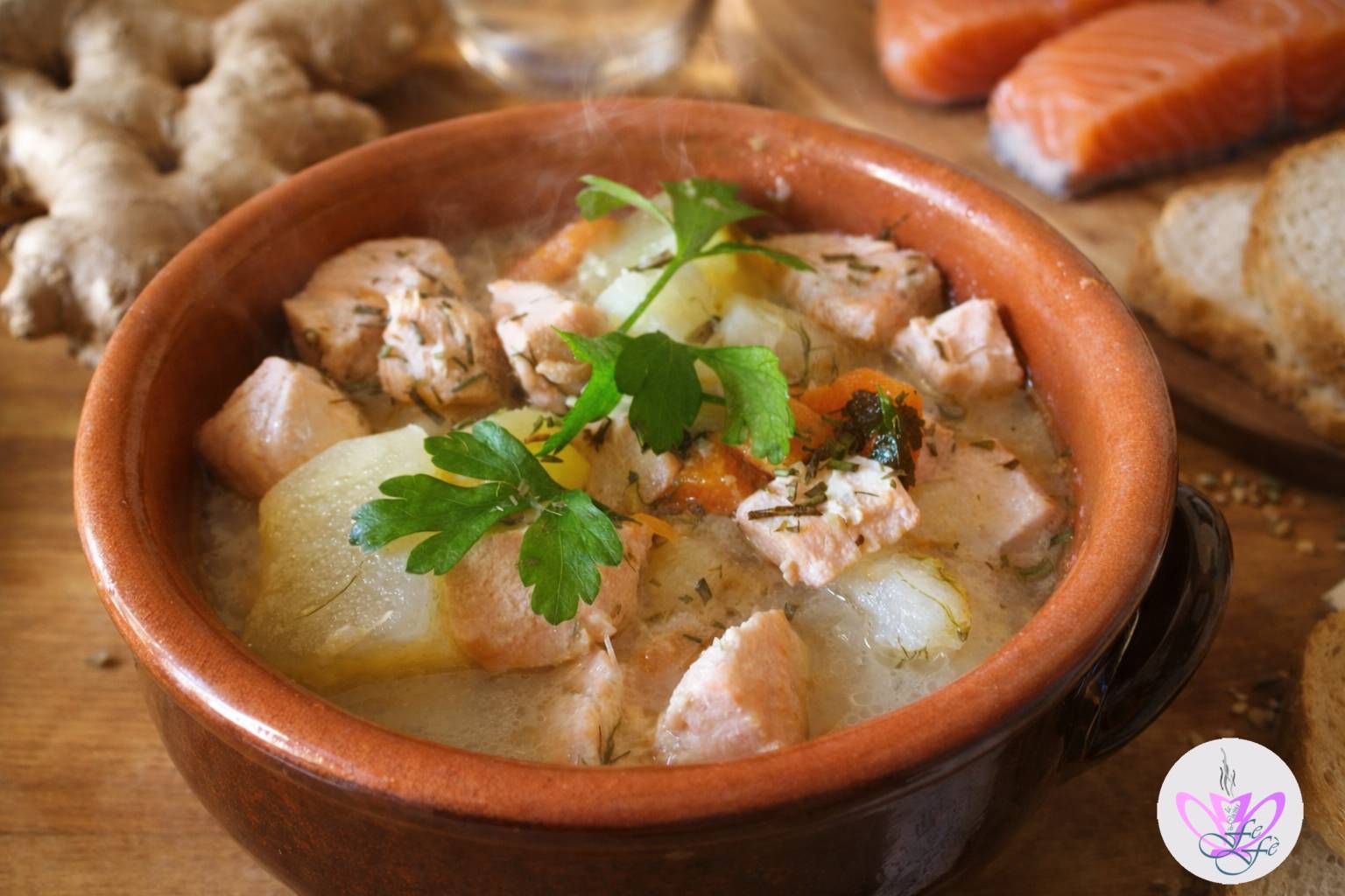 NORDISCHE LACHS-UND-KARTOFFELSUPPE