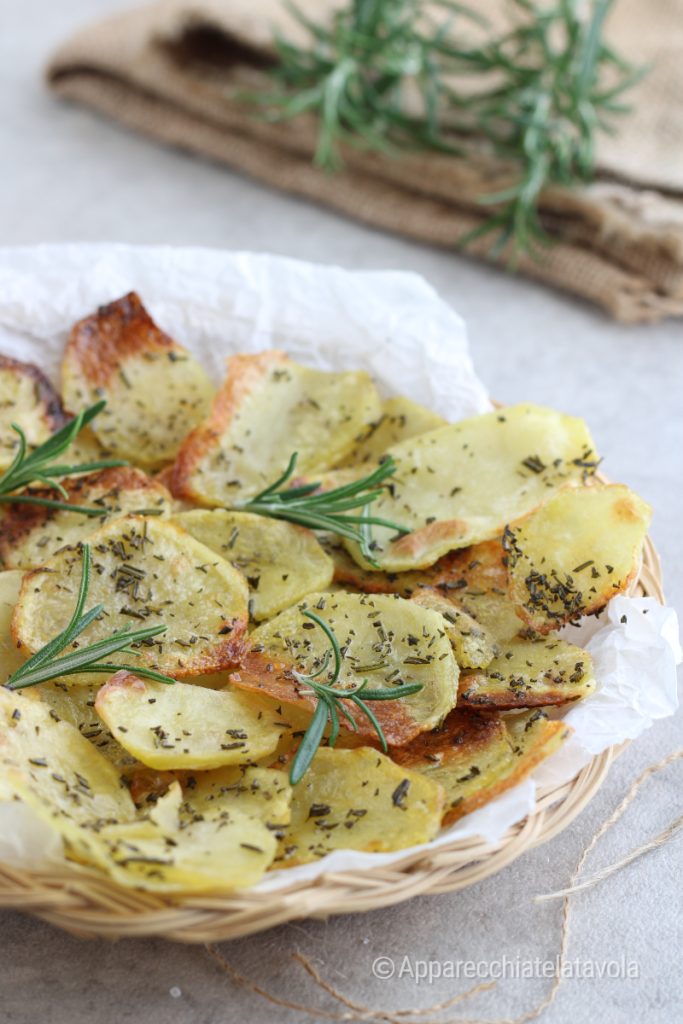 dünne Ofenkartoffeln