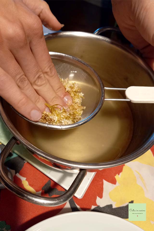 durchzogene Blüten ausdrücken