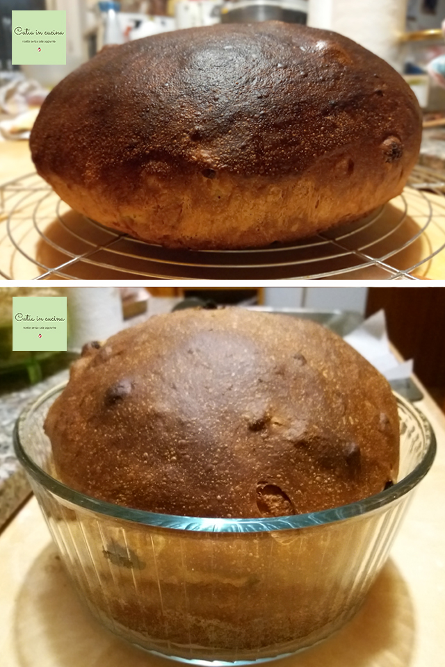 frisch gebackenes Osterbrot