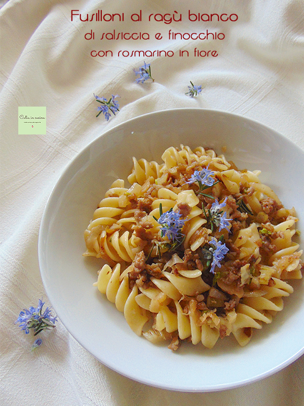 Fusilloni mit weißer Ragù aus Wurst und Fenchel