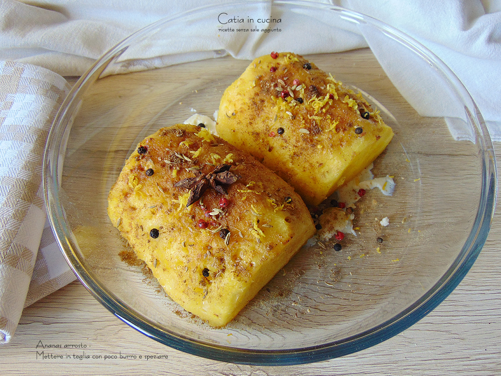 Gewürzte, gebratene Ananas, Vorspeise-Idee