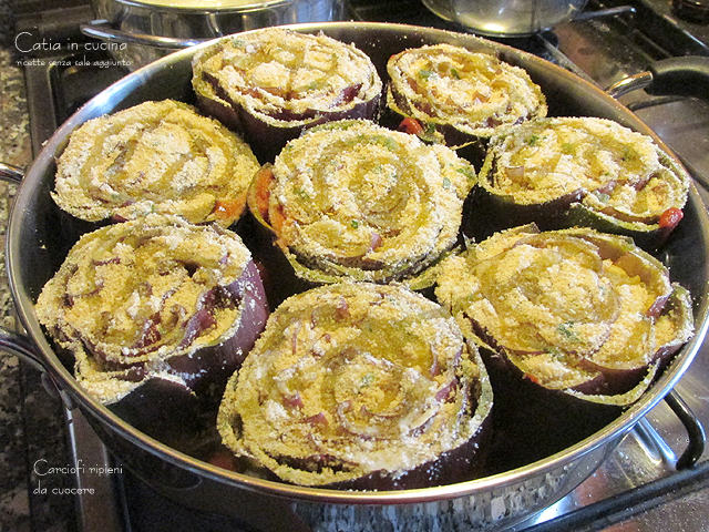 gefuellte Artischocken zum Kochen 2