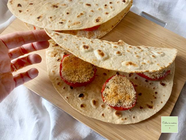 gefüllte Piadina Schritt 1